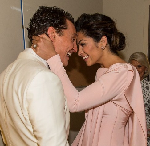 Matthew McConaughey with his Wife.