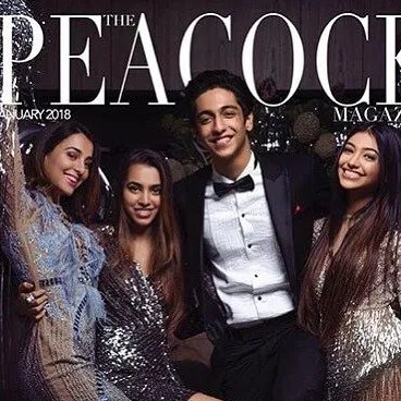 Aaliyah Kashyap with Ahaan Panday and Alaana Panday on Peacock Magazine