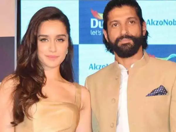 Shraddha Kapoor with Farhan Akhter