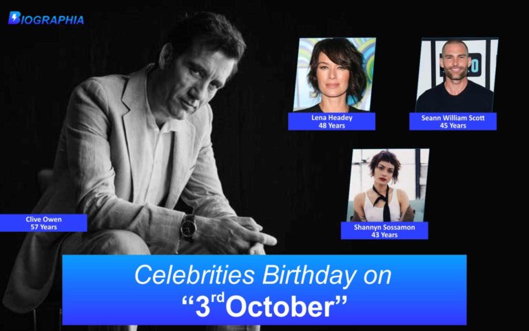 Celebrities Birthday Cover 3rd October Biography Biographia