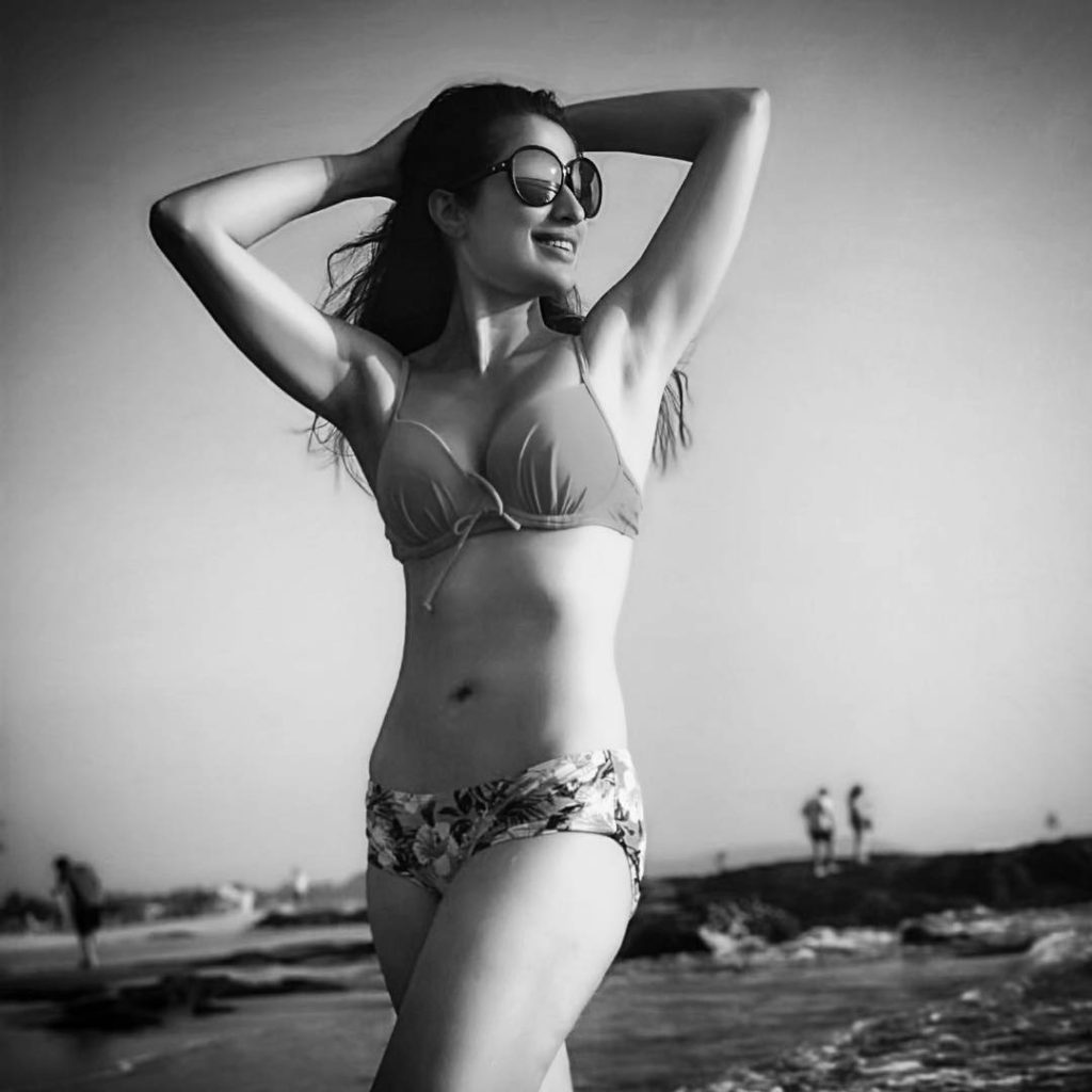 Raai Laxmi in Bikini Black and White Photoshoot