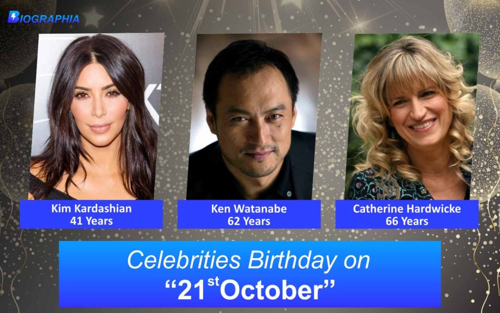 October 21 Famous Birthdays, Famous Celebirities Birthdays that fall on