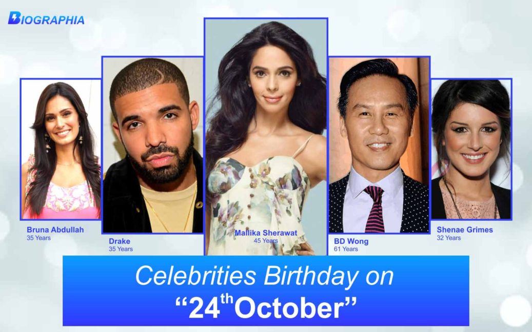 October 24 Famous Birthdays, Famous Celebirities Birthdays that fall on