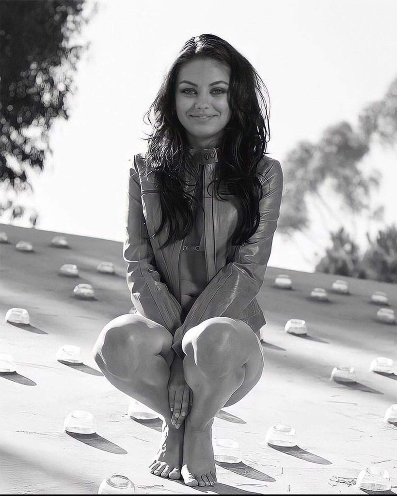 Mila Kunis in leather jacket HD Picture