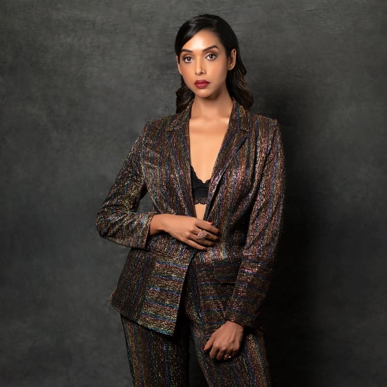 Hot Anupriya Goenka in her sexy black designer dress Hot photo shoot Picture