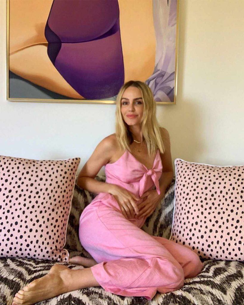 Monet Mazur in pink designer dress HD Picture Biographia