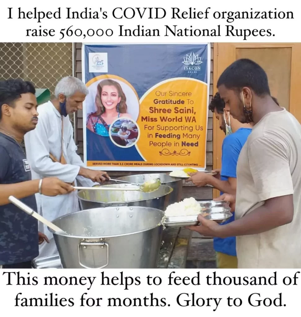 Covid release Camp by Shree Saini raised money to feed people affected by Covid