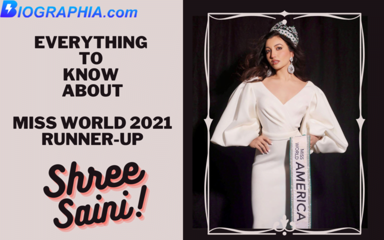 Featured Image of Miss World 2021 Runner Up Shree Saini Biography Biographia