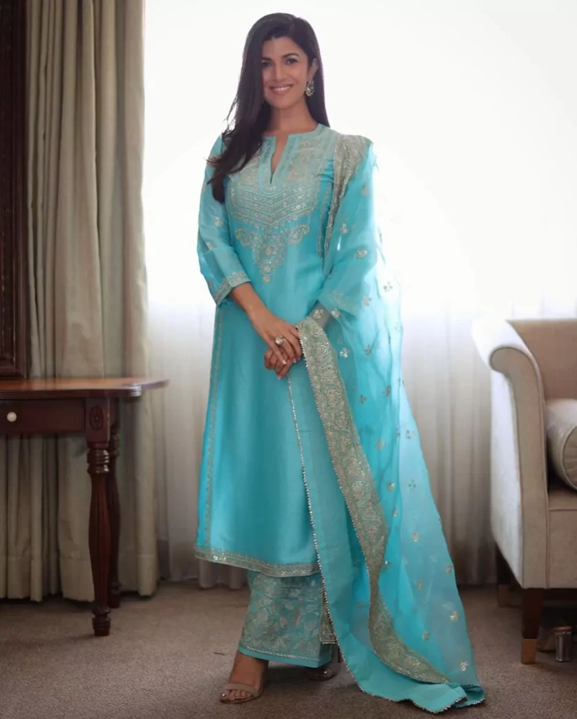 Nirmat Kaur looks stunning in Blue salvar suit HD Picture Biography Biographia