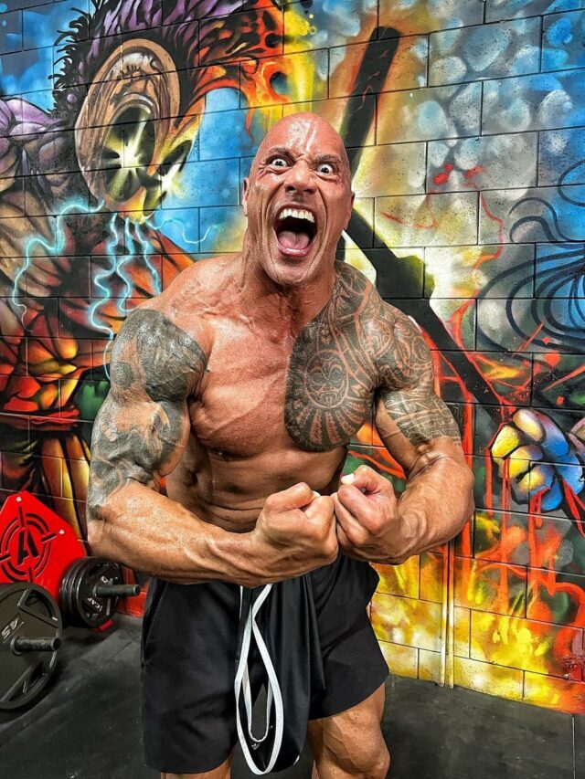 Pics that shows how fit is THE ROCK!