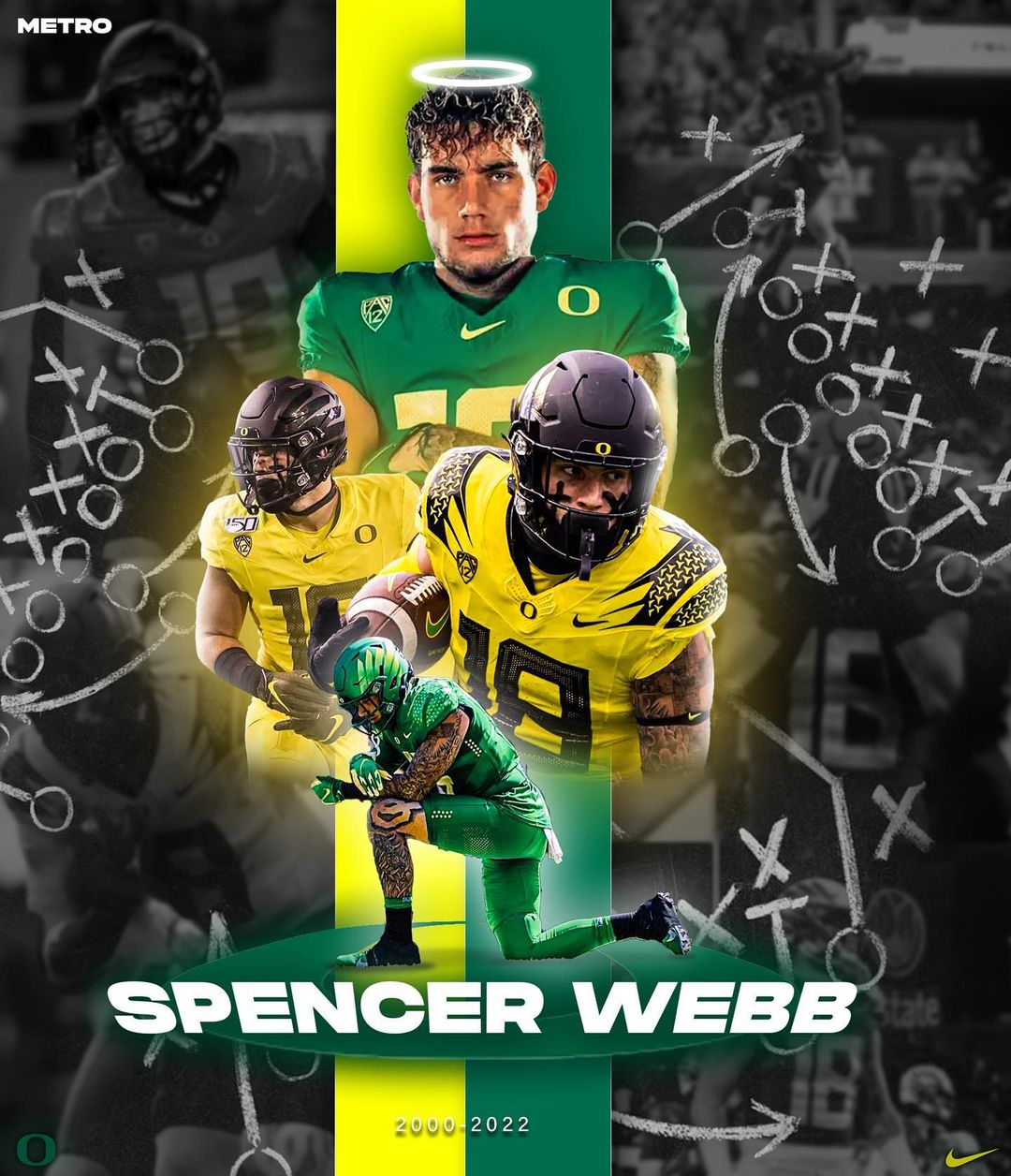 Oregon tight end Spencer Webb 22 dies in reported cliffdiving accident   Sporting News Canada